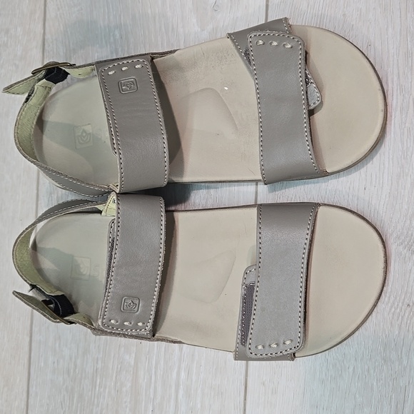 Spenco Women Leather Hook&Loop Sandals Flats Shoes Sz 7 - Picture 3 of 10